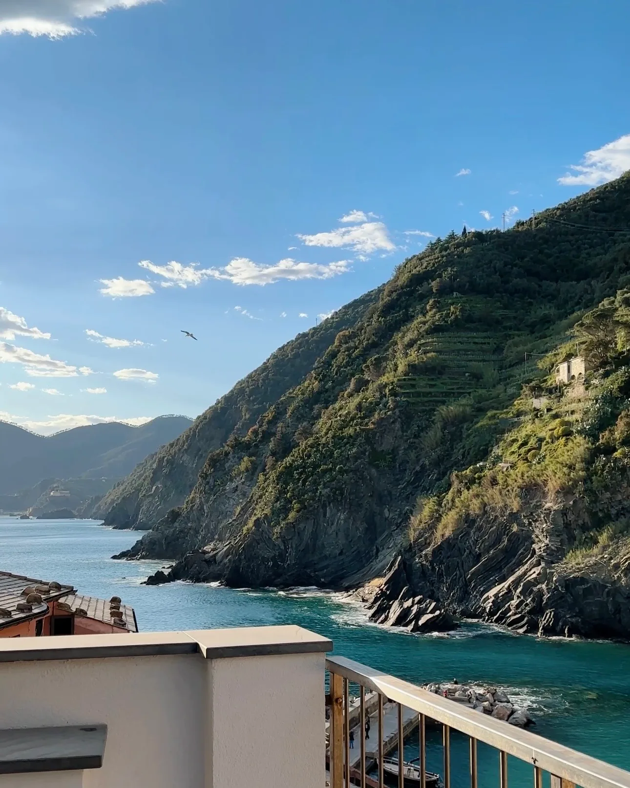 View of the five villages from the coastal hiking trail
