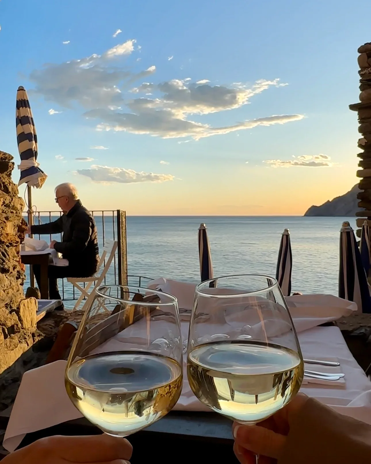 Cliffside dining at Ristorante Belforte in Vernazza