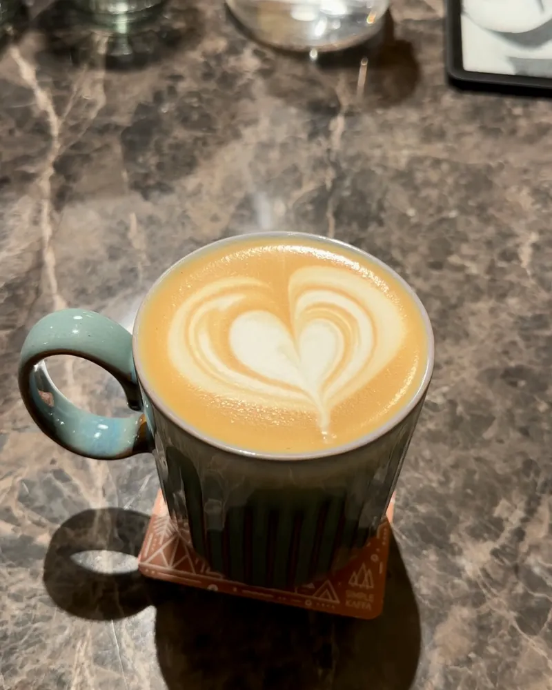 Taiwanese tea-infused latte at Simple Kaffa in Taipei