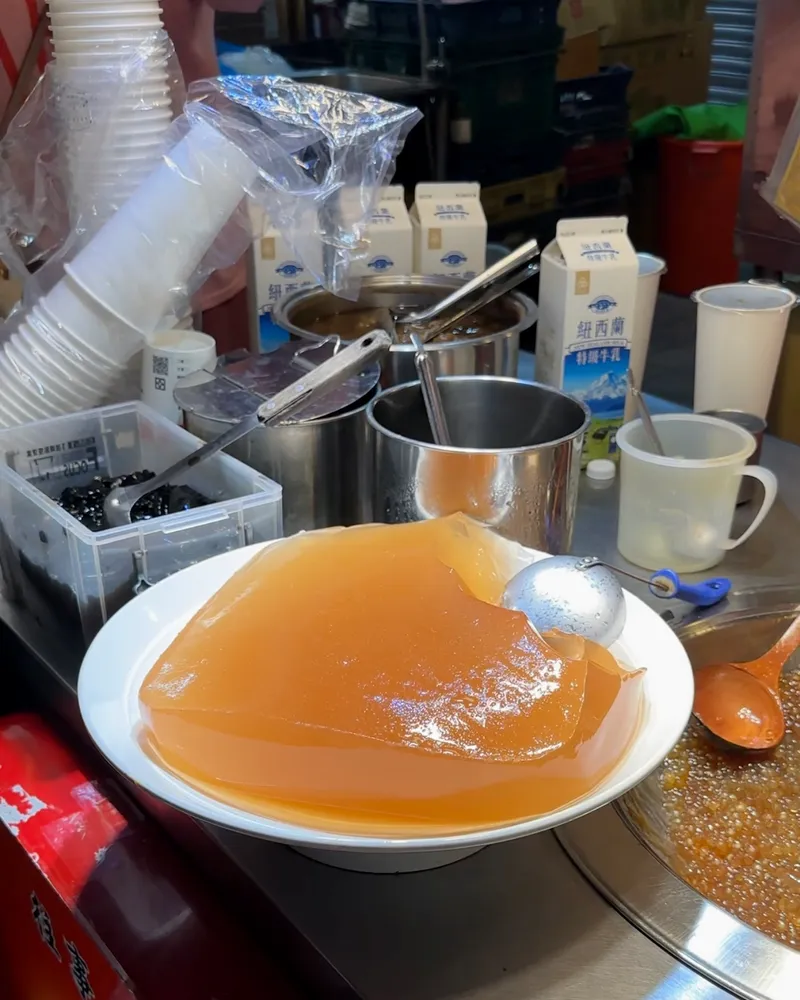 Aiyu jelly drink at Taipei night market